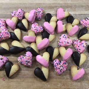 heart tea cookies